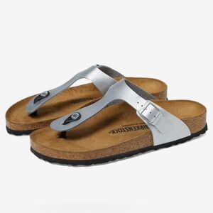 Birkenstock Gizeh silver metallic 37 women’s